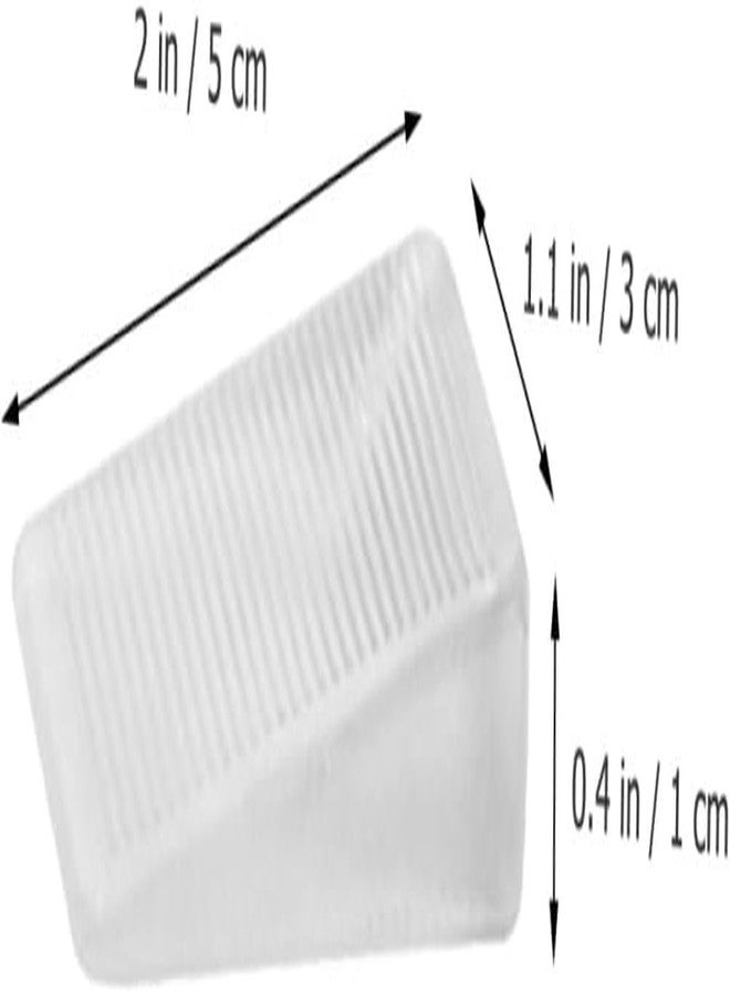 DROPOSALE Silicone Clear Table Shims, Level Wedge for Home Furniture, Have Extreme Weight Capacity, Weather Resistant, Levelers for Wobbly Uneven Floors Fixing Toilet Leveling (4) - Image 2